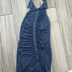 New York & Company Blue Mini Dress